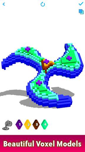 Fidget Spinner 3D Color by Number : Voxel Coloring screenshot 5
