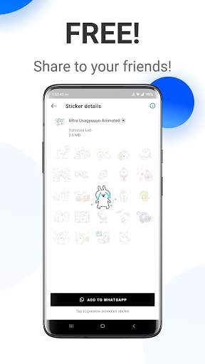 Usagyuuun GIF Animated Sticker for WA screenshot 7