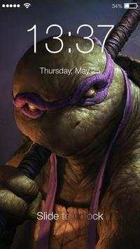 Mutant Ninja & Turtles Wallpaper PIN Lock Screen screenshot 1