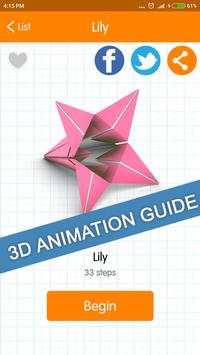 Easy Origami Flower Tutorial screenshot 2