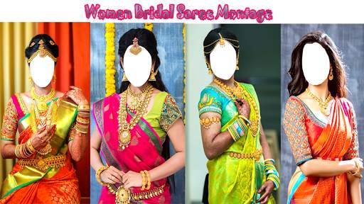 Women Bridal Saree Montage screenshot 9