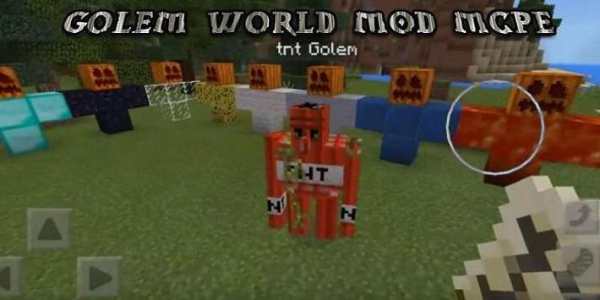 Golem World MOD MCPE screenshot 2