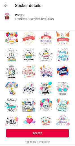 Happy Birthday Stickers for WA screenshot 3