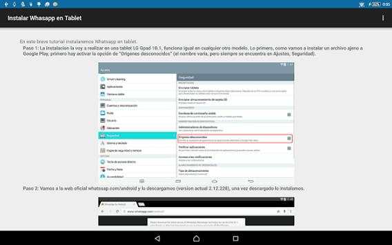 Guide for whatsapp tablets screenshot 2