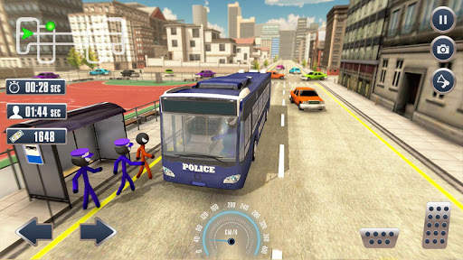 Prison Stickman Transport Police Van screenshot 4