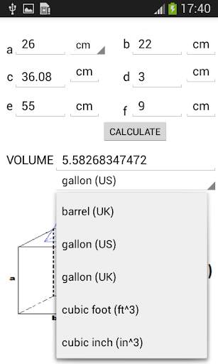 Volume Calculator 6 تصوير الشاشة