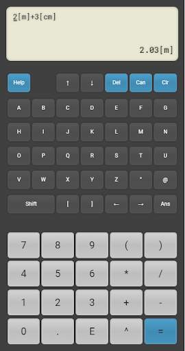 Unit converter and calculator - Physipad CalcFree 2 تصوير الشاشة