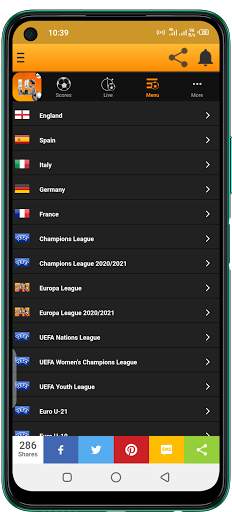Livescore App screenshot 2
