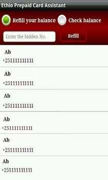 Ethio Prepaid Card Assistant screenshot 2