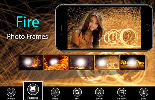 Fire Photo Frames - Fire Effect Photo Editor screenshot 1