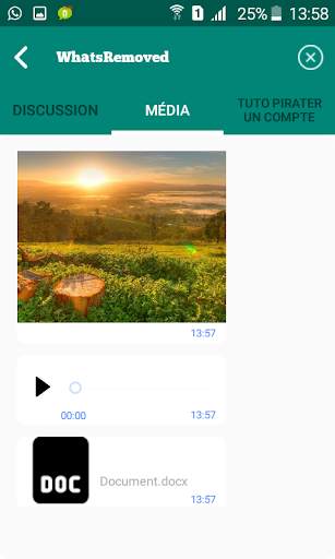 WhatsRemoved (deleted messages/files recover) screenshot 2