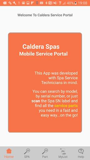 Caldera Mobile Service Portal screenshot 1