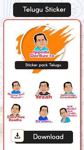 Telugu Sticker For Whatsapp - Telugu WAStickerApps screenshot 3