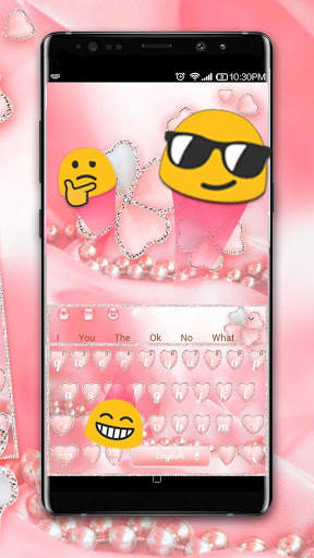 Pink Diamond Heart Keyboard screenshot 3