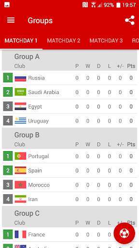 Results for World Cup Russia 2018 screenshot 2