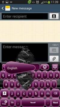 Dark Plum Keyboard screenshot 1