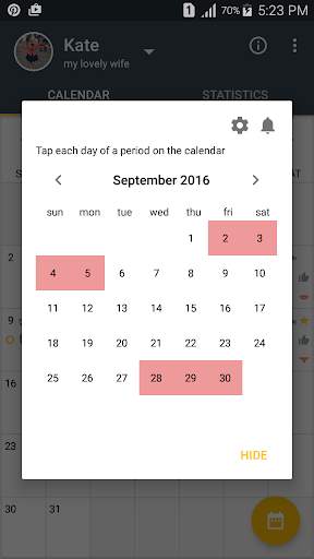 Men's Calendar - Sex App screenshot 4