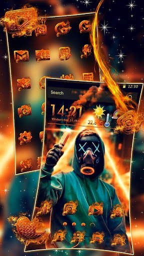 Theme, Fire, Torch, Mask Themes & Wallpapers screenshot 2