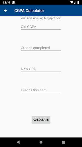 CGPA and GPA calculator screenshot 3