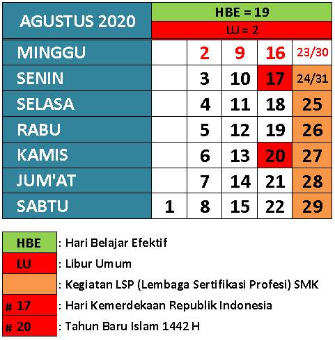 Kalender Pendidikan 2020/2021 screenshot 2