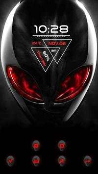 Dark red alien theme screenshot 2
