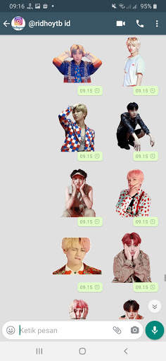 Pack Siker WA BTS Bangtan Boys WAStickerApps screenshot 3