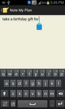 Note My Plan screenshot 2