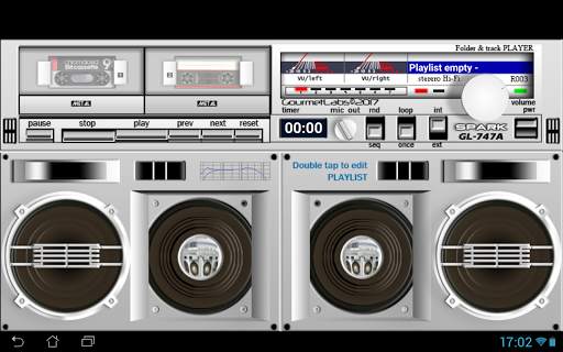 Spark GL-747A folder player vintage VU-meter screenshot 9