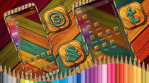 Pencil Color Launcher Theme screenshot 3