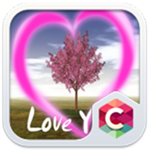 Romantic Sakura Theme Pink Heart icon