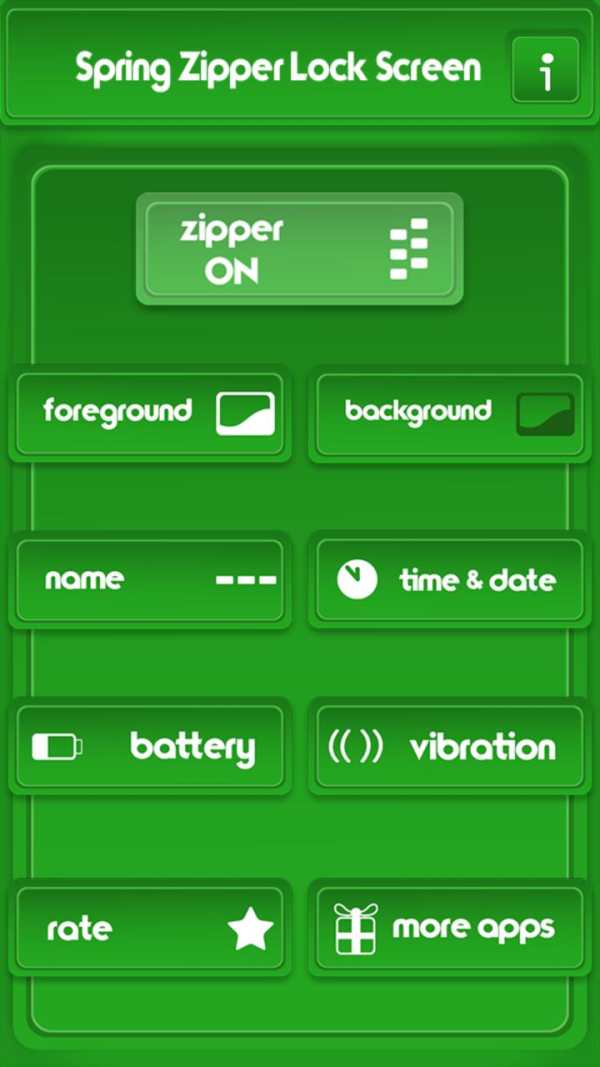 Spring Zipper Lock Screen screenshot 2