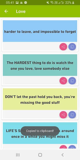 Love and Romance quotes messages app new sms text screenshot 2