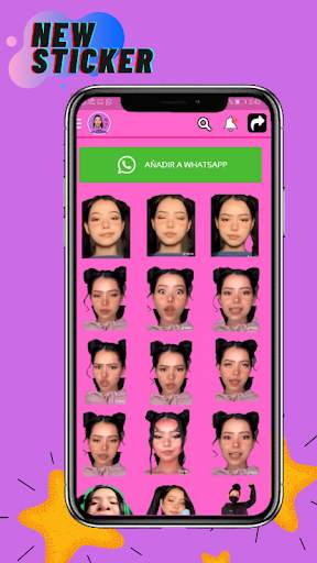 Bella Poarch STICKERS for WhatsApps TikTok screenshot 2