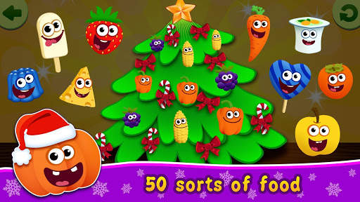 FunnyFood Christmas Games for Toddlers 3 years ol screenshot 3