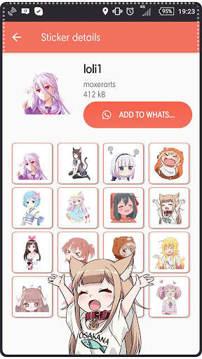 Loli Kawaii Sticker WA screenshot 2
