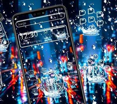 Water Drop City Launcher Theme 💦 screenshot 4