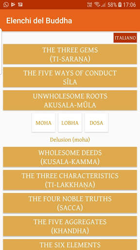 Buddha's lists screenshot 2