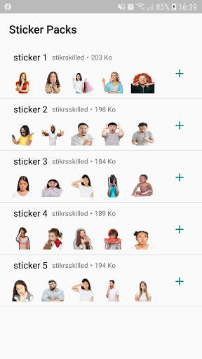 Face expressions stickers for WhatsApp screenshot 1