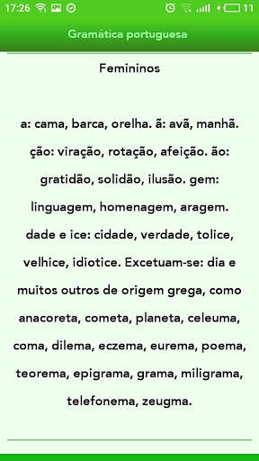Gramática portuguesa screenshot 5