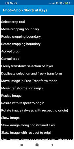Photo-Shop Shortcut Keys screenshot 2