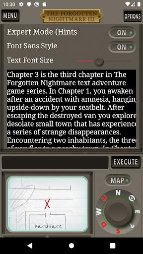 The Forgotten Nightmare 3 Text Adventure Game screenshot 4