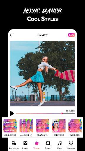 Photo movie maker with song - Slideshow maker screenshot 1