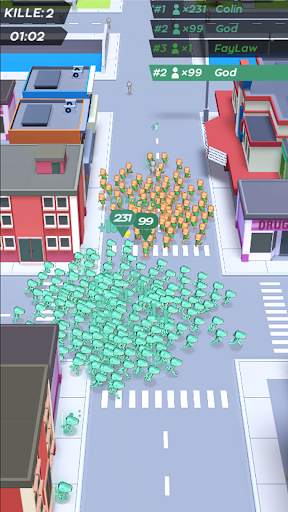 City Run-3D Crowd Games screenshot 1