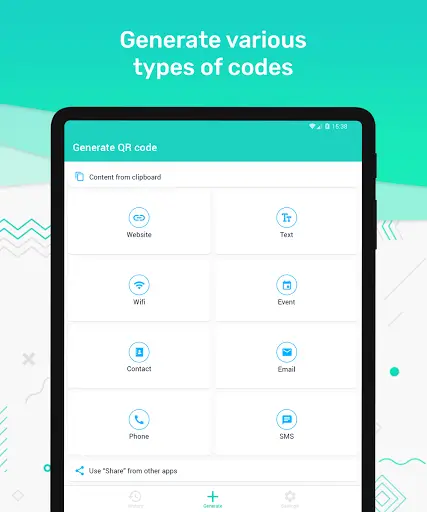 QR Code Reader and Scanner for Android screenshot 8