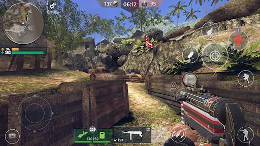 第二次世界大戦 - 銃撃戦 (FPS オンラインゲーム) screenshot 1