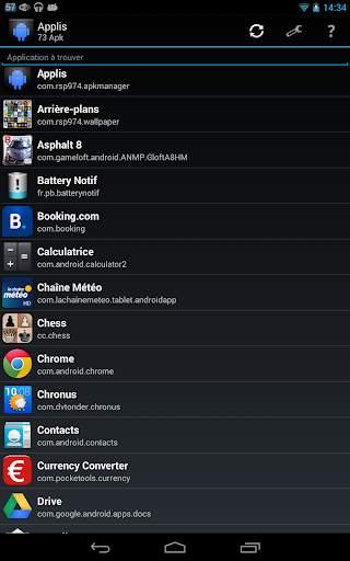 Applis (gérer vos APK) screenshot 1