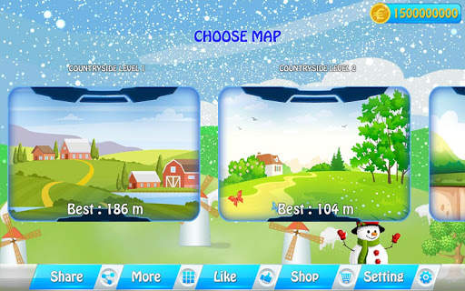 Uphill Race Mountain BTR Climbing Winter Game 2020 screenshot 1