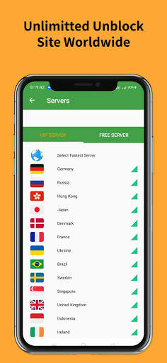 X VPN Browser Free Server All Over Country 2021 screenshot 5