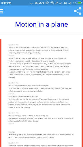 Class 11 Physics Notes And Solutions screenshot 5