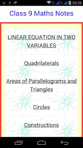 Class 9 Maths Notes screenshot 1